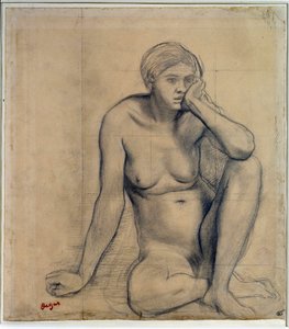 Mujer desnuda sentada (Estudio para 