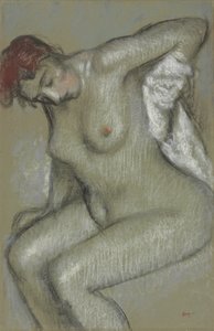 Mujer desnuda secándose, 1895