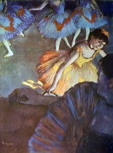 Un ballet visto desde un palco de ópera de Edgar Degas