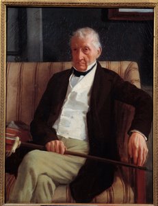 Retrato de Hilaire Degas (1770 - 1858) abuelo del artista. Pintura de Edgar Degas (1834-1917) de Edgar Degas