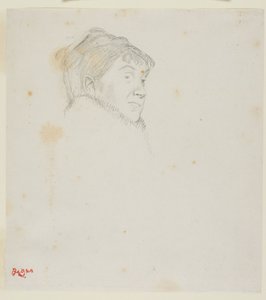 Retrato de Madame Dietz-Monnin (antes Cabeza de mujer) de Edgar Degas