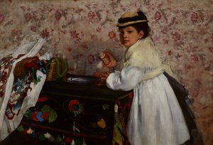 Retrato de la señorita Hortense Valpinçon de Edgar Degas