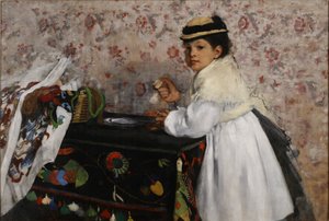 Retrato de Mlle. Hortense Valpinçon de Edgar Degas