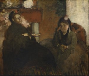 Retrato de Mme. Lisle y Mme. Loubens, 1866-70 de Edgar Degas