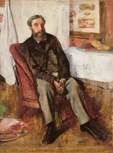 Retrato de un hombre, c.1866 de Edgar Degas