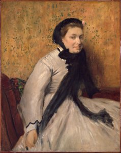Retrato de una mujer de gris de Edgar Degas