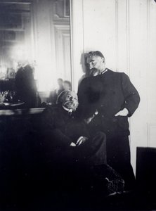 Retratos del poeta Stéphane Mallarmé (1842-1898) y el pintor Auguste Renoir (1841-1919). Edicto fotográfico de Edgar Degas (1834-1917) 1895 París, Biblioteca Jacques Doucet