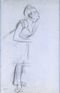 Perfil de una bailarina de Edgar Degas