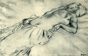 Desnudo femenino reclinado, finales del siglo XIX, 1943 de Edgar Degas