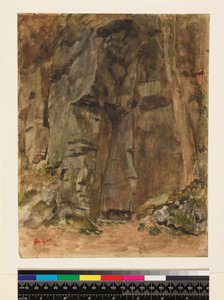 Rocas en Bagnoles-De-L"Orne, antes de 1917 de Edgar Degas