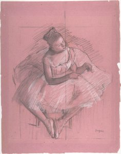Bailarina sentada de Edgar Degas
