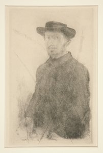 Autorretrato, 1857 de Edgar Degas