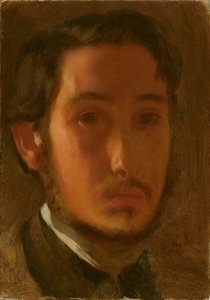 Autorretrato con cuello blanco de Edgar Degas