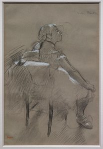 Bailarina sentada (Nelly Frankly) de Edgar Degas