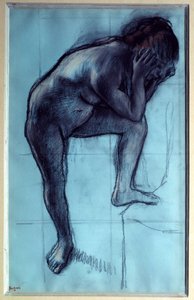 Mujer desnuda de pie de Edgar Degas