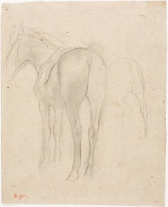 Estudios de un caballo de Edgar Degas