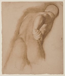 Estudio después de Agasias de Éfeso, "Gladiador Borghese", c.1855 de Edgar Degas
