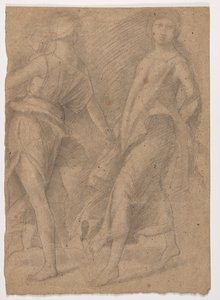 Estudio después de Andrea Mantegna, "Parnaso", c.1854-56 de Edgar Degas