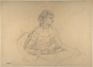 Estudio para «Madame Théodore Gobillard» (Yves Morisot) de Edgar Degas
