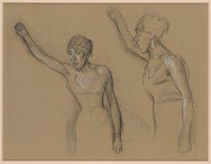 Estudio de un cantante de Edgar Degas