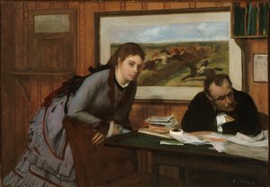 Enfurruñado, ca. 1870 de Edgar Degas