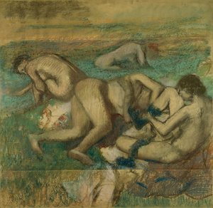 Los bañistas de Edgar Degas