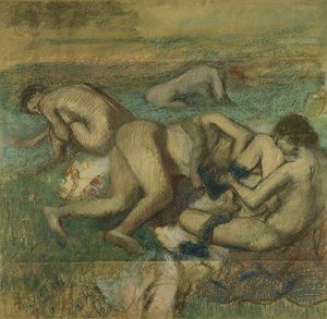 Los bañistas, 1885-95 de Edgar Degas