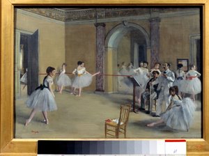 Vestíbulo de la Ópera Rue Le Peletier de Edgar Degas