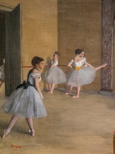La lección de danza (detalle) de Edgar Degas