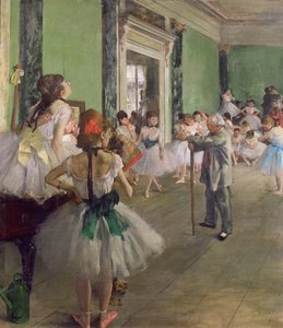 La clase de baile, c.1873-76 de Edgar Degas