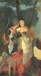 El Hallazgo de Moisés, después de una pintura de Veronese, finales de 1860 de Edgar Degas