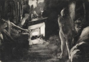 La chimenea de Edgar Degas