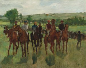 Los jinetes, c.1885 de Edgar Degas