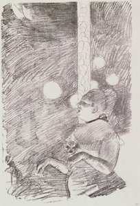 La canción del perro, 1876-77 de Edgar Degas
