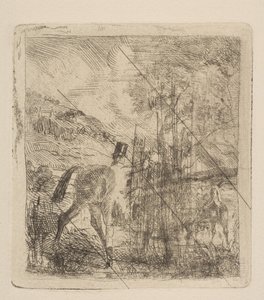 El deportista montando su caballo de Edgar Degas