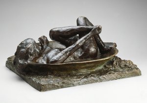 La bañera, modelado 1889 fundido 1919-21 de Edgar Degas