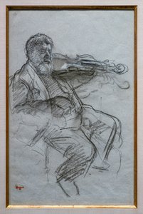 El violinista de Edgar Degas