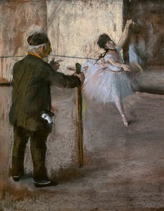 La lección de danza (detalle) de Edgar Degas