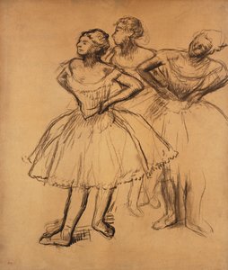 Tres bailarinas de Edgar Degas