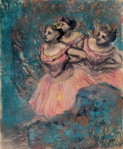 Tres bailarinas de rojo par Degas, Edgar (1834-1917) de Edgar Degas