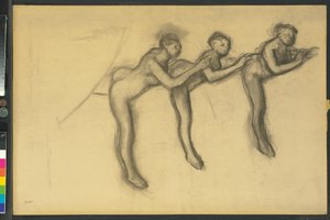 Tres bailarinas en mallas, c.1895-1900