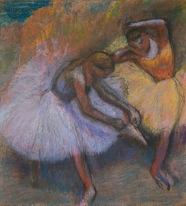 Dos bailarinas, c.1898 (pastel sobre papel) de Edgar Degas
