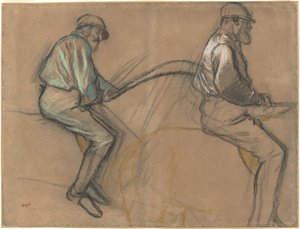 Dos estudios de un jockey, c. 1884