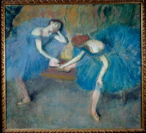 Dos bailarinas en reposo de Edgar Degas