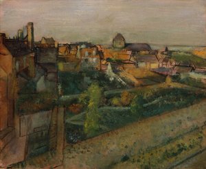 Vista de Saint-Valéry-sur-Somme, 1896-98 de Edgar Degas