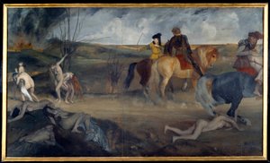 Escena de guerra en la Edad Media de Edgar Degas