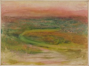 Río serpenteante de Edgar Degas