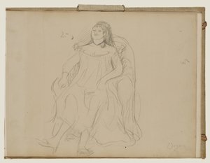 Mujer sentada de Edgar Degas
