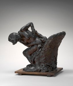 Mujer Sentada, Secándose la Cadera Izquierda de Edgar Degas