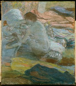Mujer limpiándose los pies, 1893 de Edgar Degas